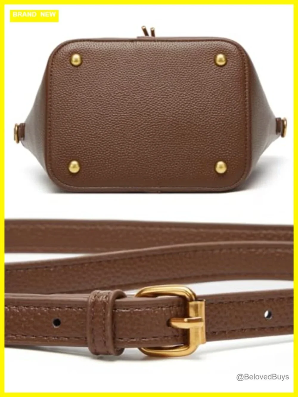 Women Bucket Bag PU Leather Hobo Shoulder Crossbody Vintage Tote